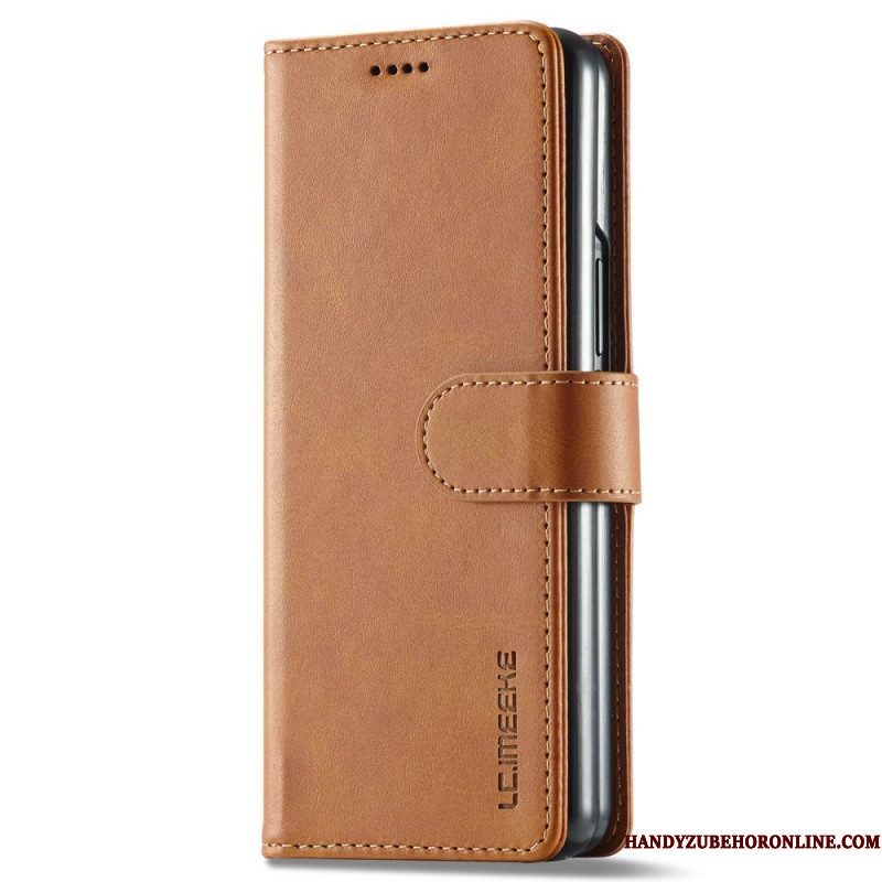Folio-hoesje voor Samsung Galaxy Z Fold 4 Lc. Imeeke Klassiek Kunstleer