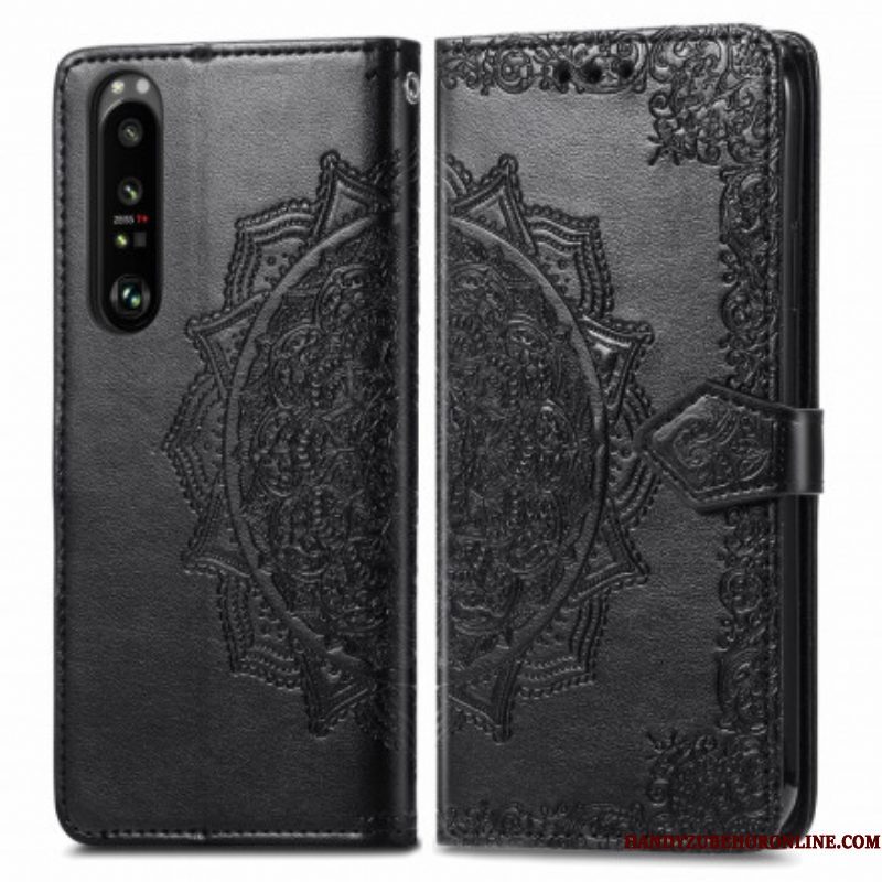 Folio-hoesje voor Sony Xperia 1 III Mandala Middeleeuwen