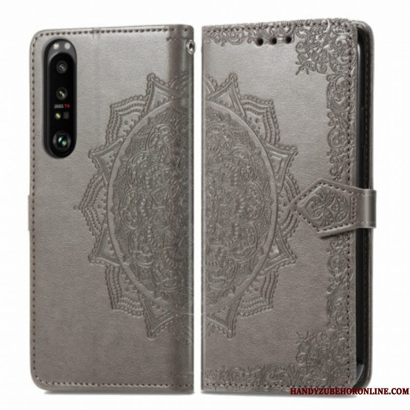 Folio-hoesje voor Sony Xperia 1 III Mandala Middeleeuwen