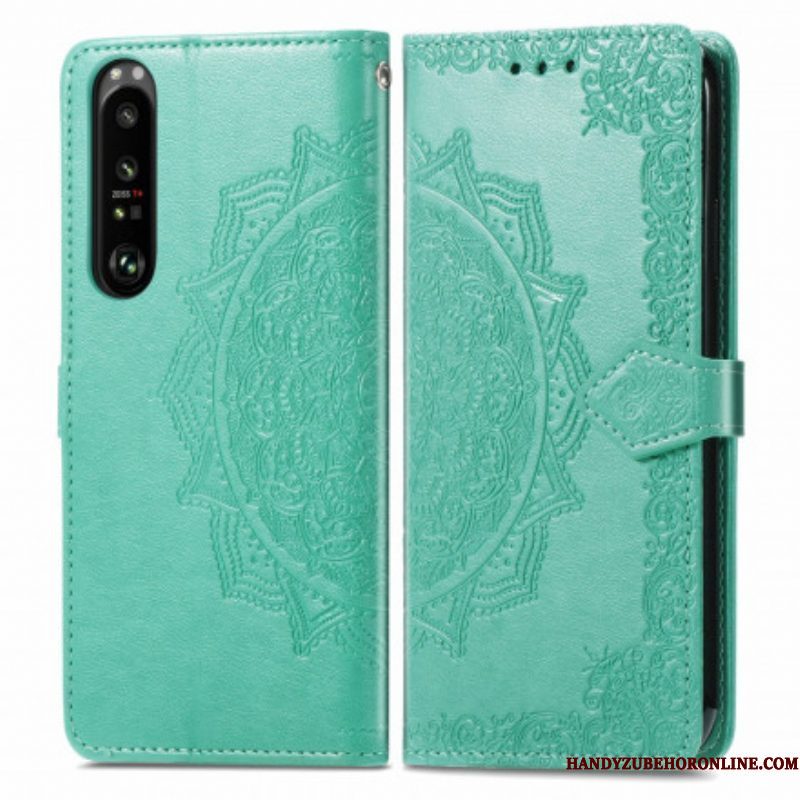 Folio-hoesje voor Sony Xperia 1 III Mandala Middeleeuwen