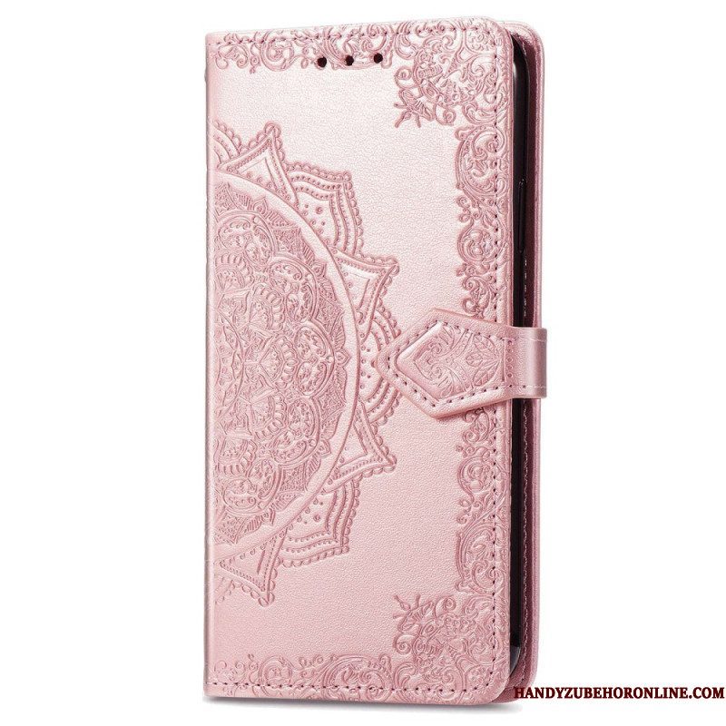 Folio-hoesje voor Sony Xperia 1 IV Mandala Zon Met Lanyard