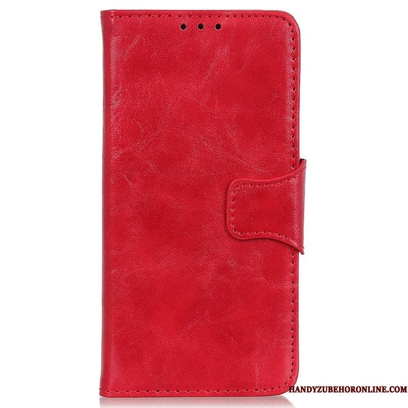 Folio-hoesje voor Sony Xperia 5 IV Gespleten Lederen Vintage Sluiting