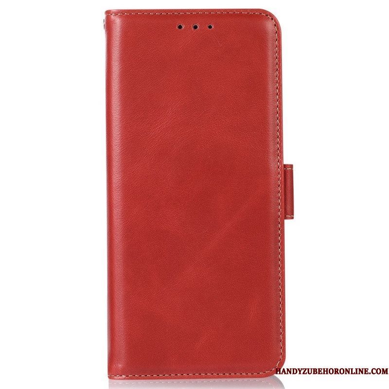 Folio-hoesje voor Sony Xperia 5 IV Rfid-functie Van Echt Leer