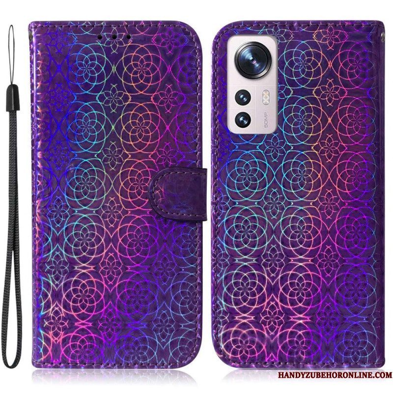 Folio-hoesje voor Xiaomi 12 / 12X Disco-stijl