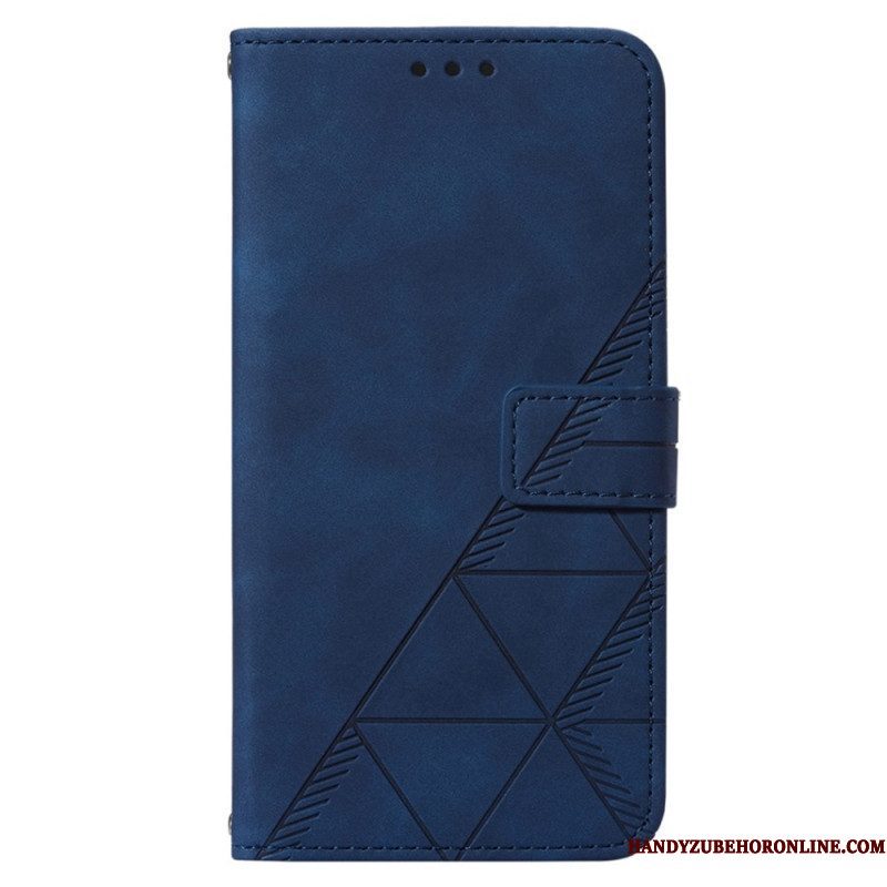 Folio-hoesje voor Xiaomi 12 Lite Driehoeken Met Lanyard