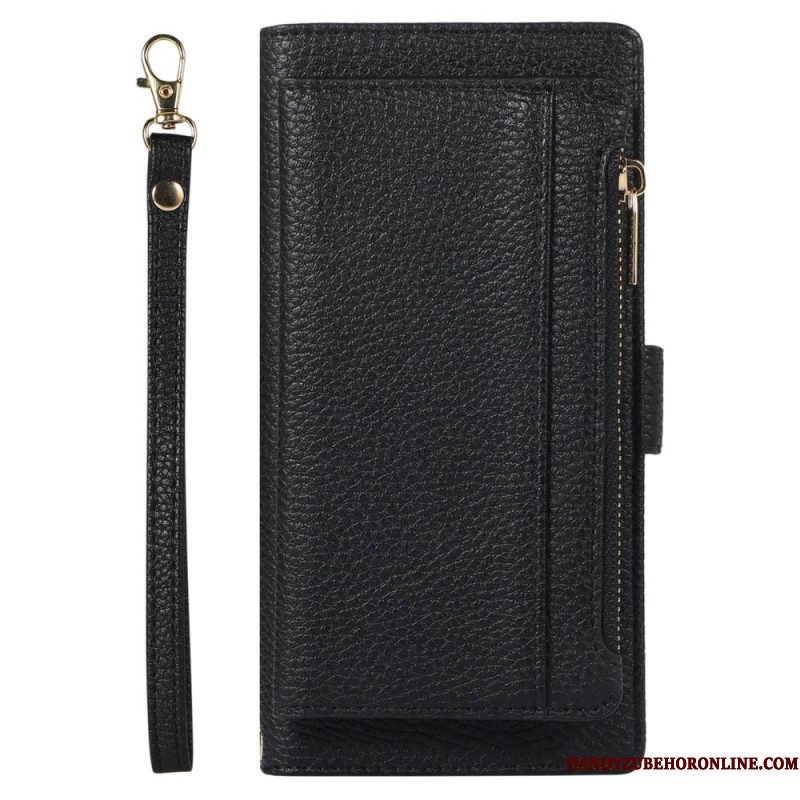 Folio-hoesje voor Xiaomi 12 Lite Portemonnee Leren Afneembare Portemonnee En Lanyard