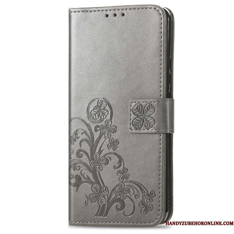 Folio-hoesje voor Xiaomi 12T / 12T Pro Met Ketting Bloemen Met Kleine Bandjes