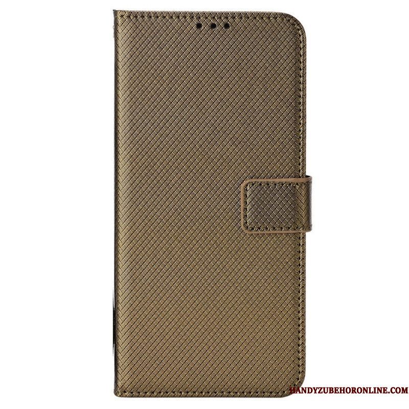 Folio-hoesje voor Xiaomi 12T / 12T Pro Met Ketting Kunstleren Riem