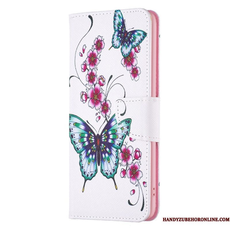 Folio-hoesje voor Xiaomi 13 Lite Kleurrijke Vlinders