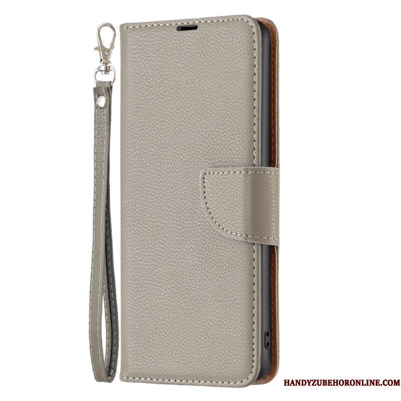 Folio-hoesje voor Xiaomi 13 Lite Lychee Schuine Sluiting