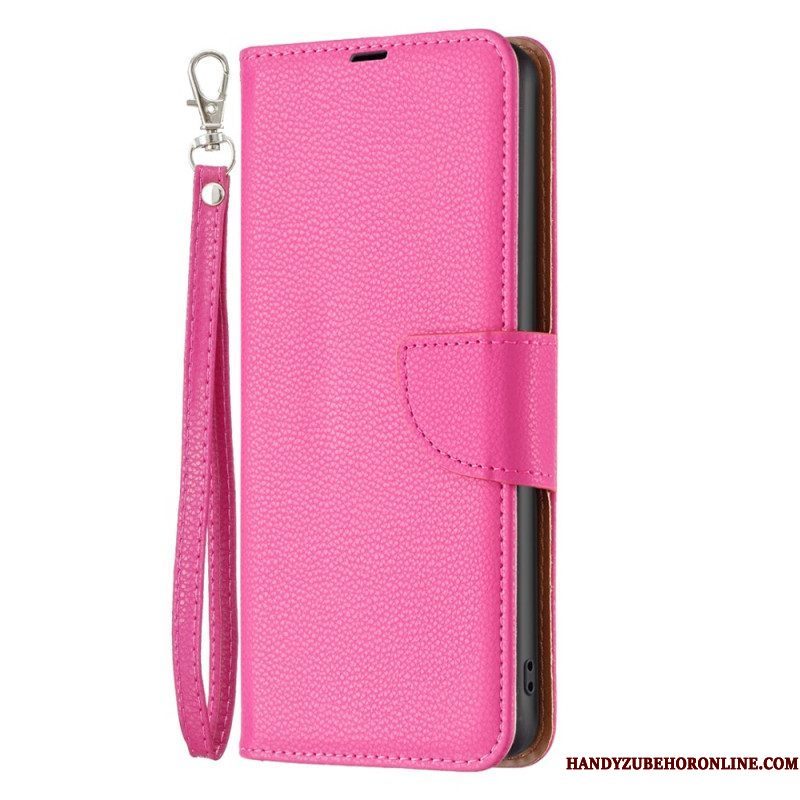 Folio-hoesje voor Xiaomi 13 Lite Lychee Schuine Sluiting