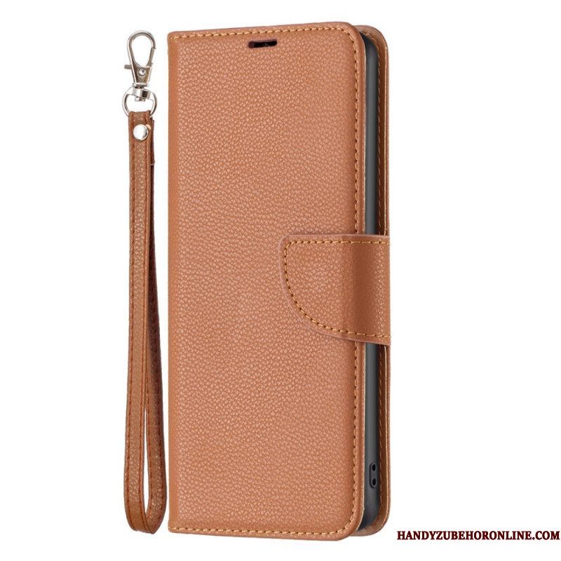 Folio-hoesje voor Xiaomi 13 Lite Lychee Schuine Sluiting