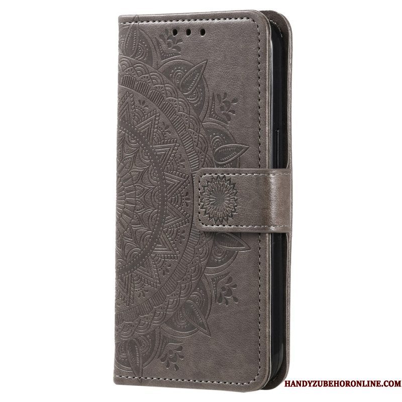 Folio-hoesje voor Xiaomi 13 Pro Mandala Zon Met Lanyard