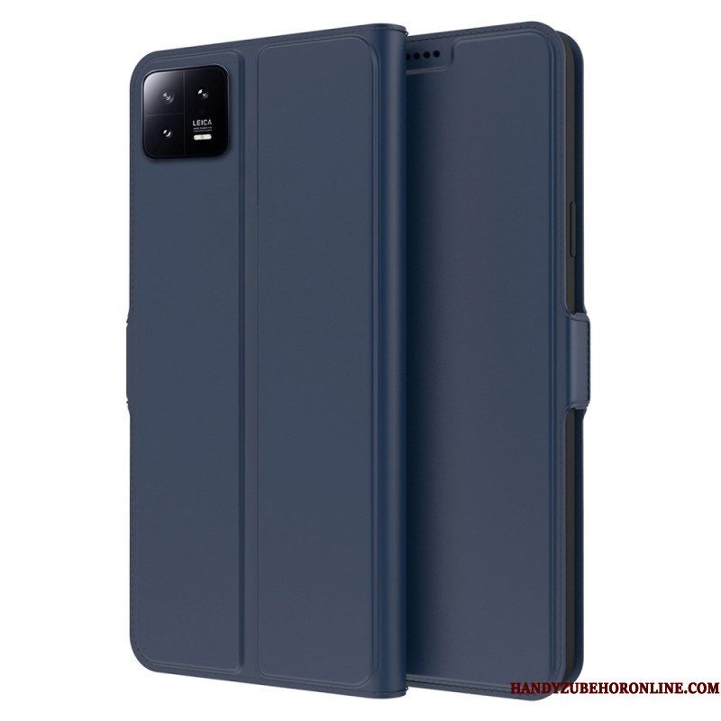 Folio-hoesje voor Xiaomi 13 Slank Leereffect