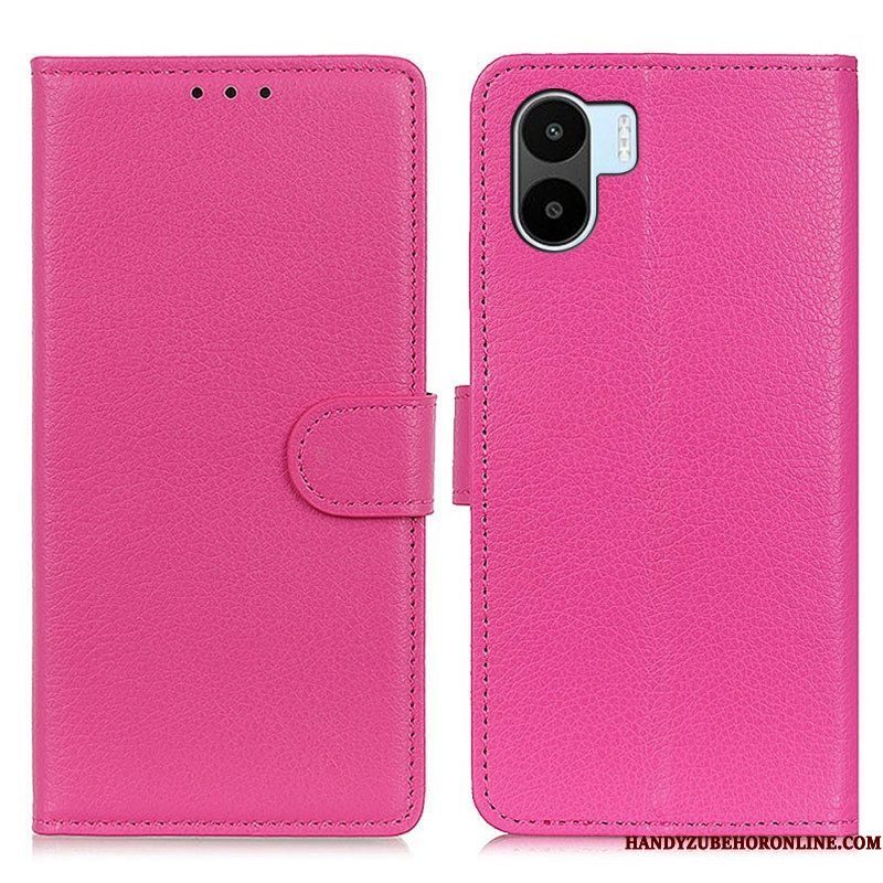 Folio-hoesje voor Xiaomi Redmi A1 Lychee Kunstleer