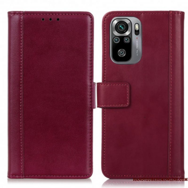 Folio-hoesje voor Xiaomi Redmi Note 10 / 10S Gespleten Leerstijl