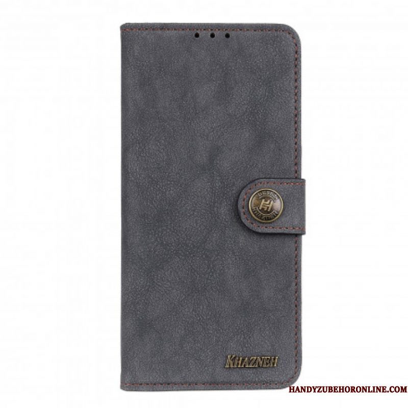 Folio-hoesje voor Xiaomi Redmi Note 10 / 10S Khazneh Retro Splitleer