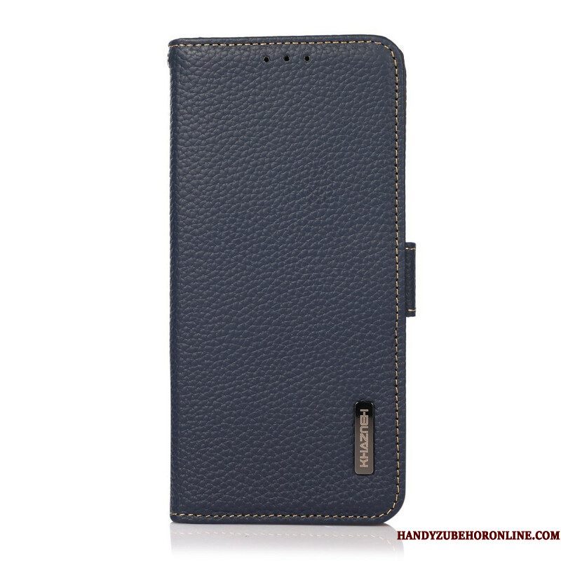 Folio-hoesje voor Xiaomi Redmi Note 10 / 10S Lychee Leer Khazneh Rfid