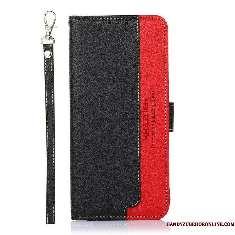 Folio-hoesje voor Xiaomi Redmi Note 10 / 10S Lychee-stijl Rfid Khazneh