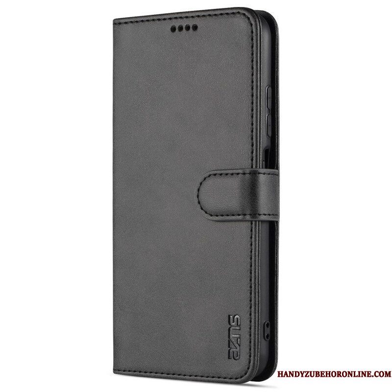 Folio-hoesje voor Xiaomi Redmi Note 10 5G Azns Ledereffect