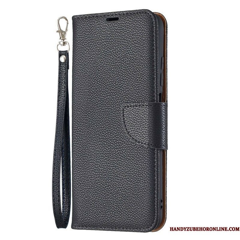 Folio-hoesje voor Xiaomi Redmi Note 10 5G Flip Case Lychee Rabat Schuin