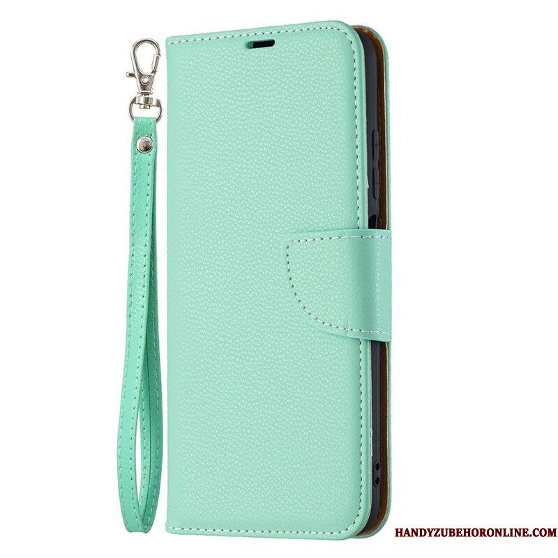 Folio-hoesje voor Xiaomi Redmi Note 10 5G Flip Case Lychee Rabat Schuin