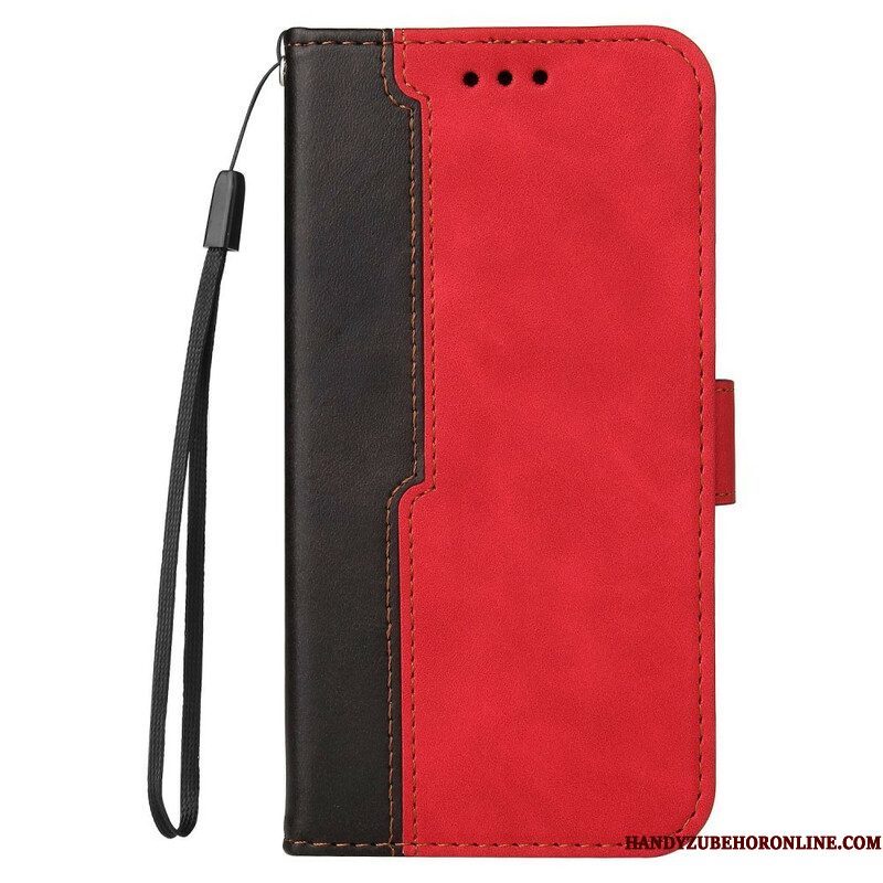 Folio-hoesje voor Xiaomi Redmi Note 10 5G Twee Toon