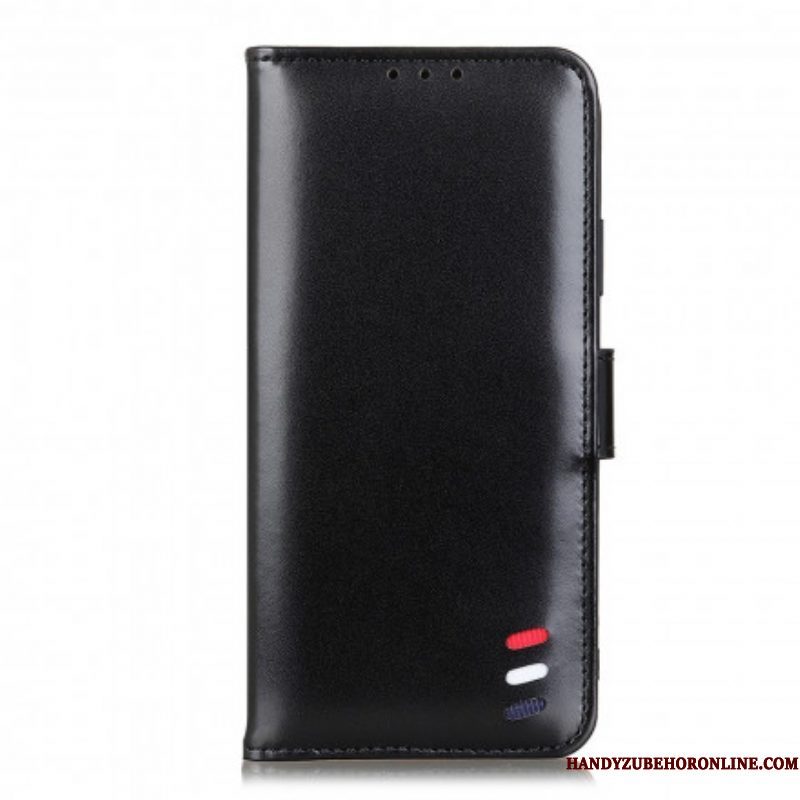 Folio-hoesje voor Xiaomi Redmi Note 10 Pro Driekleurig Leereffect
