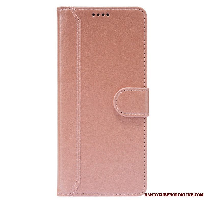 Folio-hoesje voor Xiaomi Redmi Note 10 Pro Glanzende En Zichtbare Naden