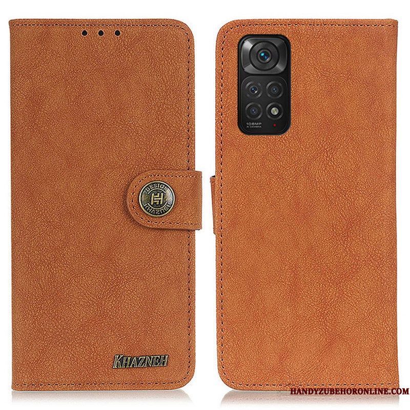 Folio-hoesje voor Xiaomi Redmi Note 11 / 11S Khazneh Retro Splitleer