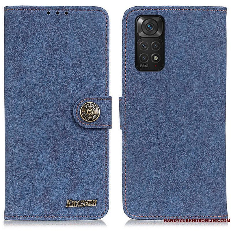 Folio-hoesje voor Xiaomi Redmi Note 11 / 11S Khazneh Retro Splitleer