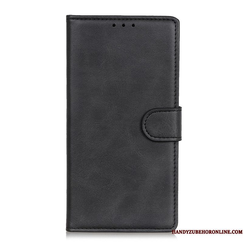 Folio-hoesje voor Xiaomi Redmi Note 11 / 11S Retro Mat Leereffect