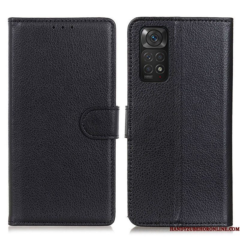 Folio-hoesje voor Xiaomi Redmi Note 11 / 11S Traditioneel Lychee