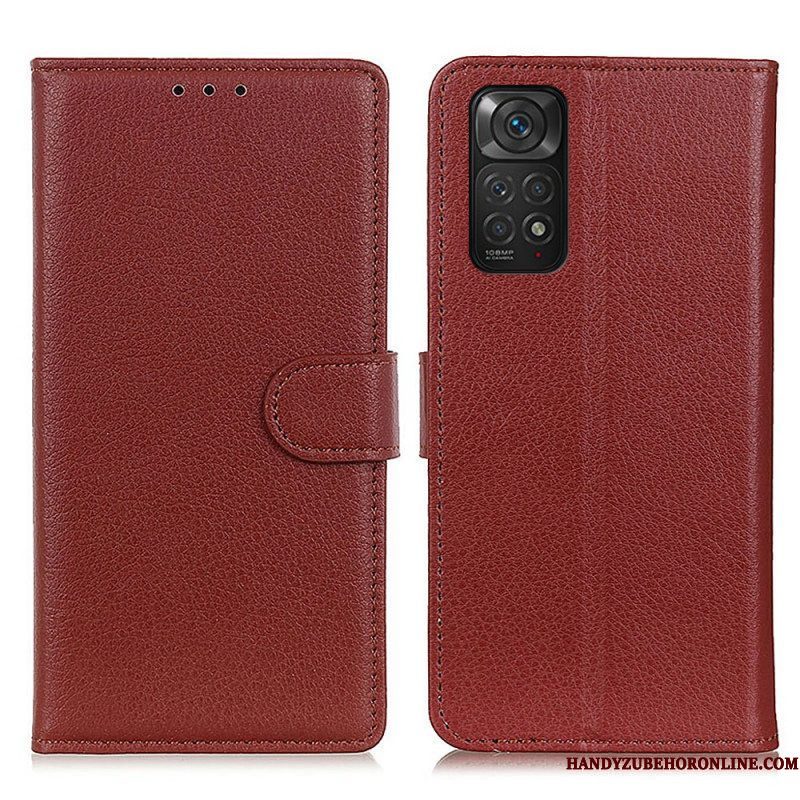 Folio-hoesje voor Xiaomi Redmi Note 11 / 11S Traditioneel Lychee