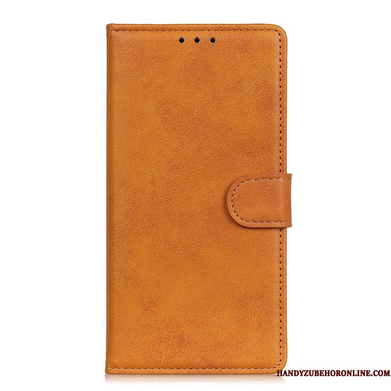 Folio-hoesje voor Xiaomi Redmi Note 11 Pro / 11 Pro 5G Retro Mat Leereffect