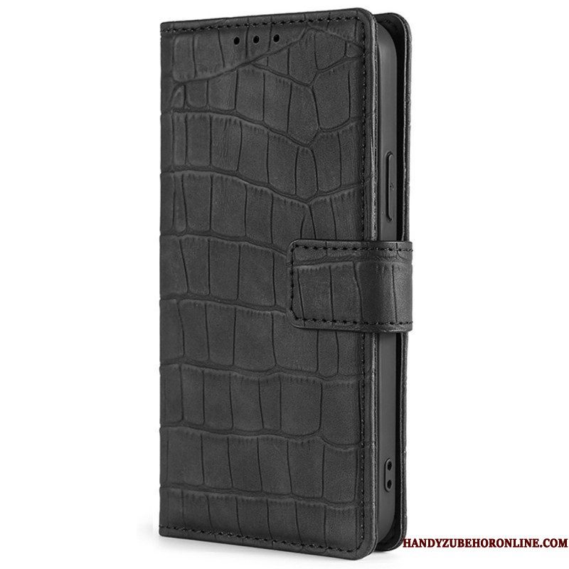 Folio-hoesje voor Xiaomi Redmi Note 11 Pro / 11 Pro 5G Skin-touch-krokodil