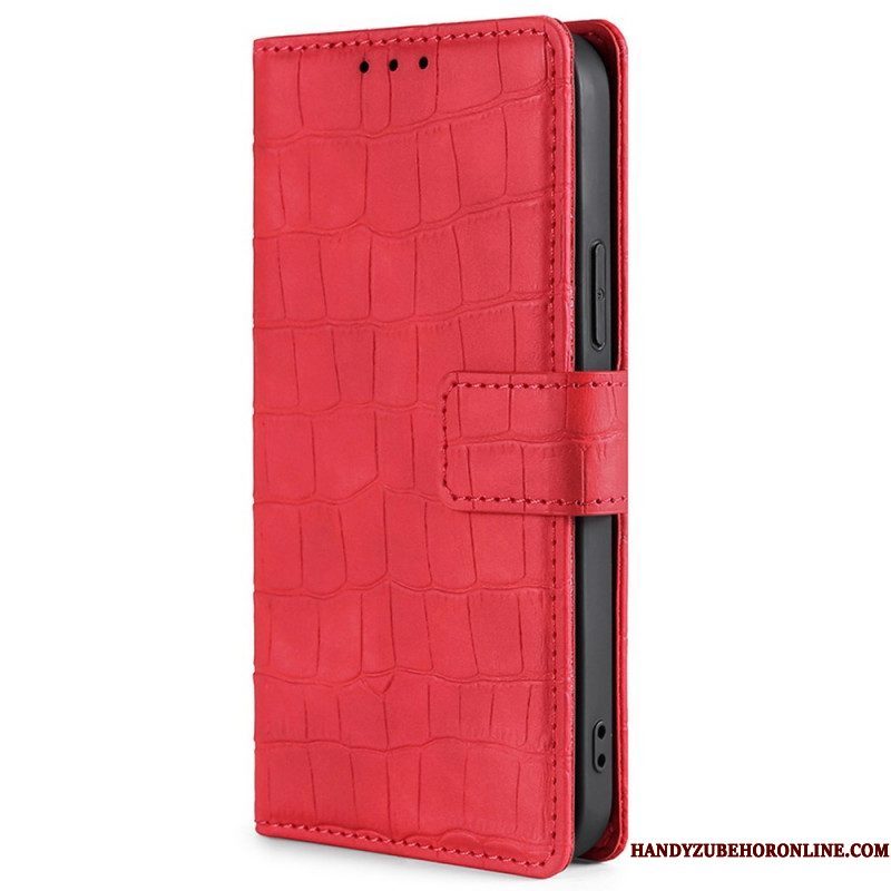 Folio-hoesje voor Xiaomi Redmi Note 11 Pro / 11 Pro 5G Skin-touch-krokodil