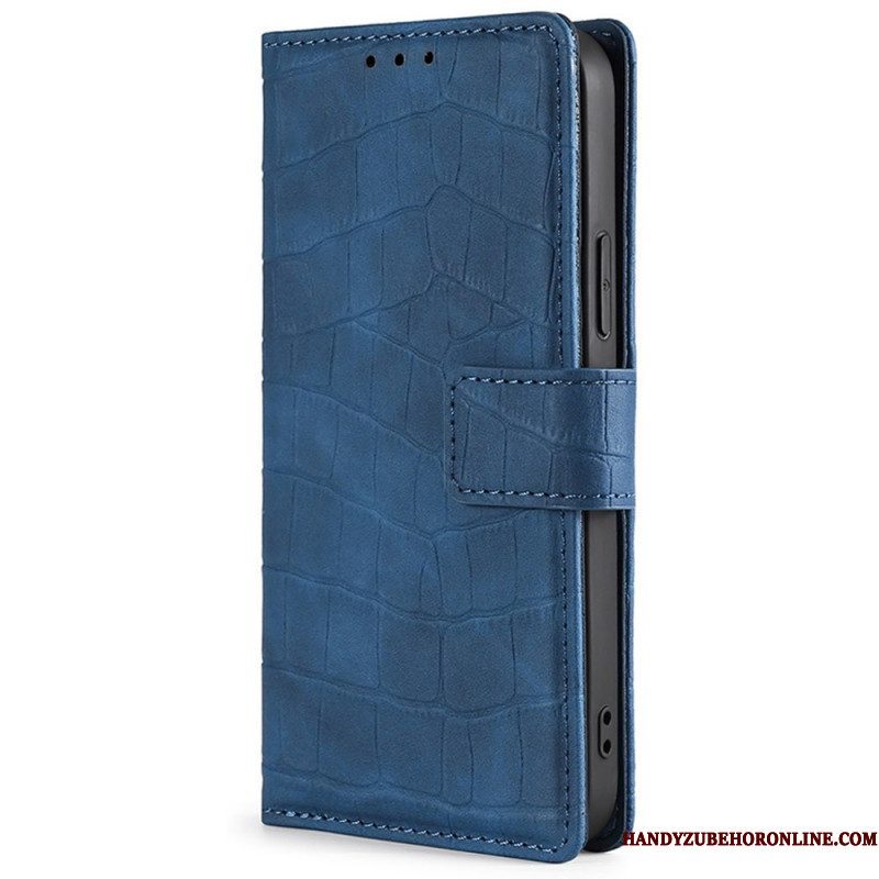 Folio-hoesje voor Xiaomi Redmi Note 11 Pro / 11 Pro 5G Skin-touch-krokodil