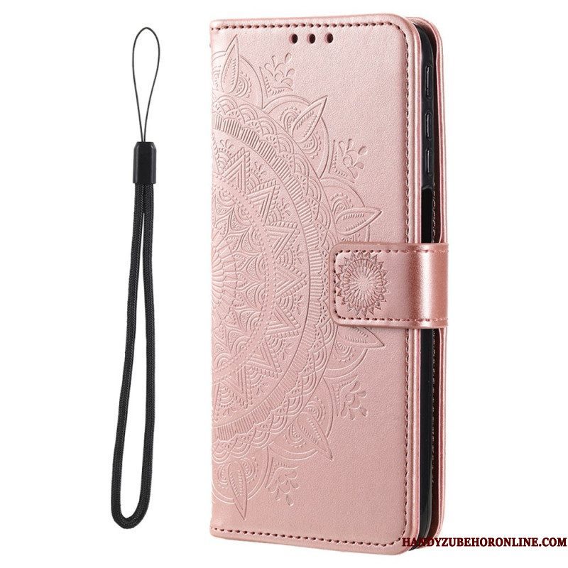 Folio-hoesje voor Xiaomi Redmi Note 11 Pro / 11 Pro 5G Zon Mandala