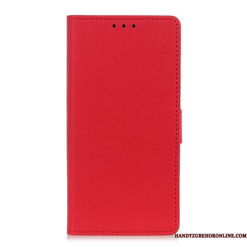Folio-hoesje voor Xiaomi Redmi Note 11 Pro Plus 5G Klassiek Leereffect