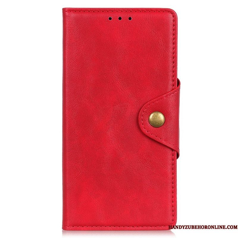 Folio-hoesje voor Xiaomi Redmi Note 11 Pro Plus 5G Knoop Van Imitatieleer