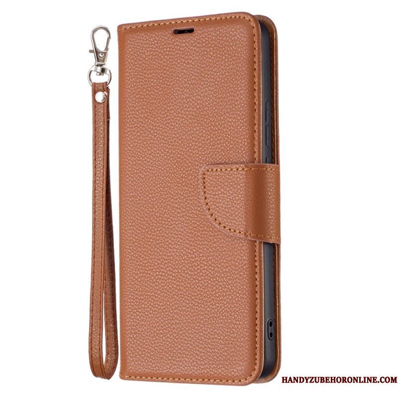 Folio-hoesje voor Xiaomi Redmi Note 11 Pro Plus 5G Lychee Schuine Sluiting