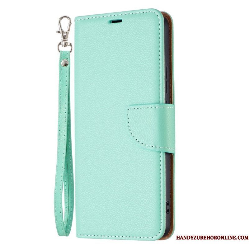 Folio-hoesje voor Xiaomi Redmi Note 11 Pro Plus 5G Lychee Schuine Sluiting