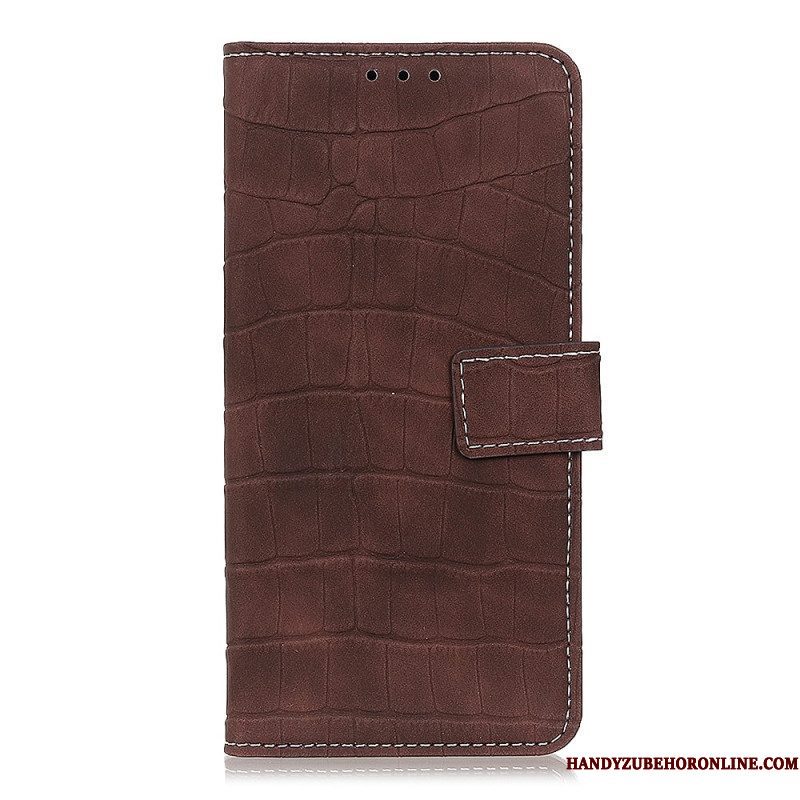 Folio-hoesje voor Xiaomi Redmi Note 12 4G Krokodil