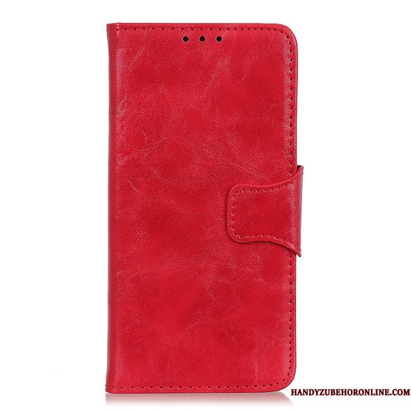 Folio-hoesje voor Xiaomi Redmi Note 12 4G Split Lederen Omkeerbare Sluiting