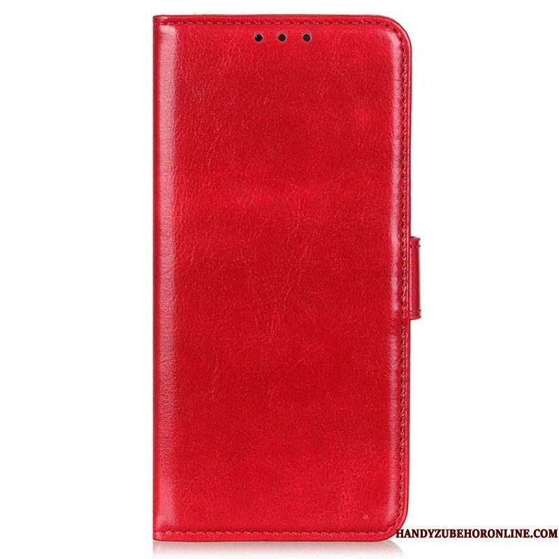 Folio-hoesje voor Xiaomi Redmi Note 12 5G Imitatie Lakleer