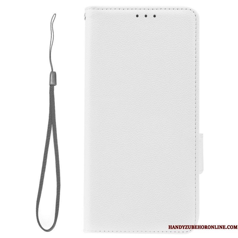 Folio-hoesje voor Xiaomi Redmi Note 12 5G Ultrafijne Lychee-stijl