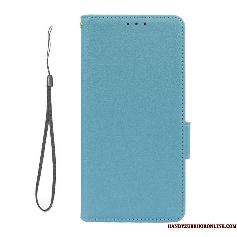 Folio-hoesje voor Xiaomi Redmi Note 12 5G Ultrafijne Lychee-stijl