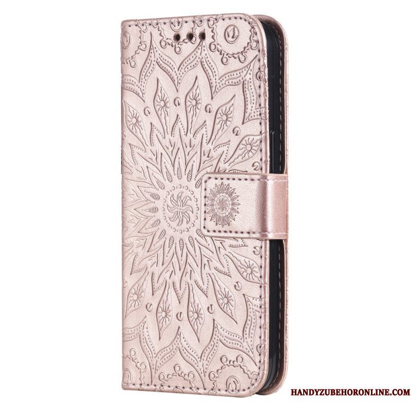 Folio-hoesje voor Xiaomi Redmi Note 12 5G Zon Met Lanyard