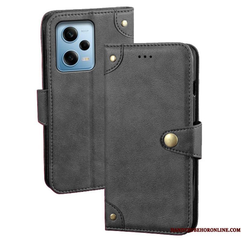 Folio-hoesje voor Xiaomi Redmi Note 12 Pro Magnetische Knop